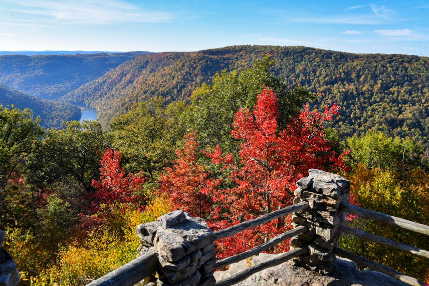 Coopers Rock in the fall.