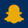 A blue WVU Snapchat icon.