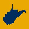 A West Virginia State Outline icon in gold with blue fill.
