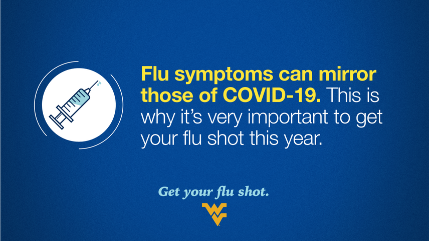 Flu symptoms can mirror those of COVID-19. That's why it's very important to get your flu shot this year.