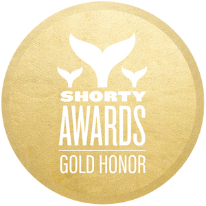 Shorty Awards Gold Honor